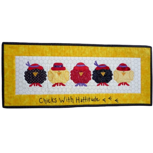 Sew Wonderful Dreams - Chicks with Hatitude Applique Quilt Pattern - Picture 2 of 3